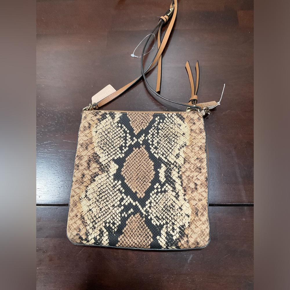 COACH MADISON PYTHON PRINTED NORTH/SOUTH SWING PA… - image 2